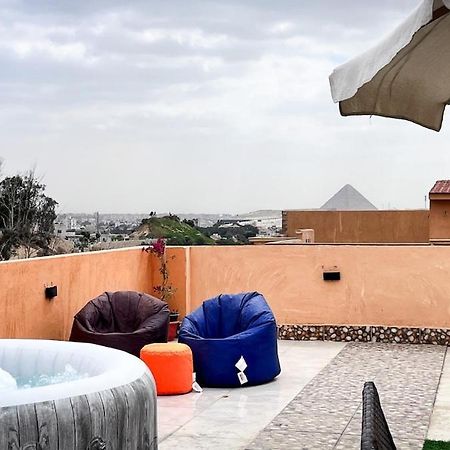 Apartament Boho Getaway With Pyramids View & Jacuzzi Giza Zewnętrze zdjęcie