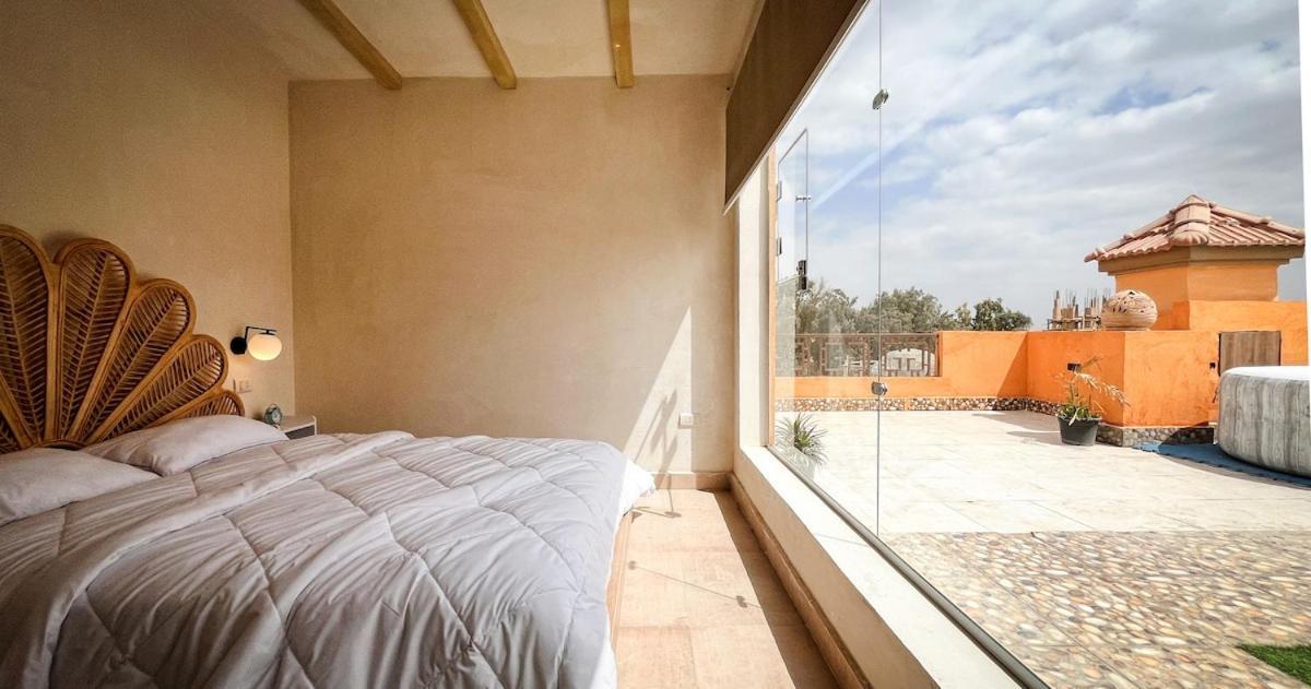 Apartament Boho Getaway With Pyramids View & Jacuzzi Giza Zewnętrze zdjęcie