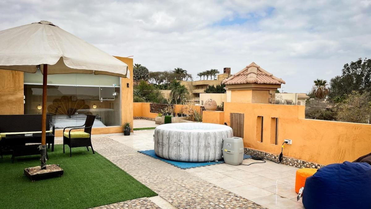 Apartament Boho Getaway With Pyramids View & Jacuzzi Giza Zewnętrze zdjęcie